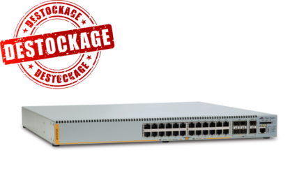 AT-x610-24Ts-X - Switch manageable niveau 3, 24 ports Gigabit Ethernet, 4 ports Combo/SFP 1000Base-X, 4 emplacements SFP+ 10G