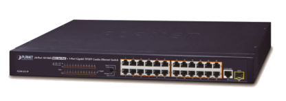 FGSW-2511P - Switch Plug & Play Fast Ethernet 24 ports 10/100Base-TX PoE+, 1 emplacement SFP, PoE étendu jusqu'à 250 mètres