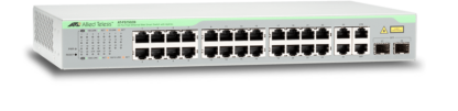 AT-FS750/28 - Switch WebSmart Fast Ethernet 24 ports 10/100Base-TX, 2 ports Combo/SFP, 2 uplink 10/100/1000Base-TX