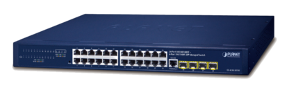 GS-4210-24T4S - Switches manageables L2, 24 ports Gigabit Ethernet, 4 emplacements SFP, alimentation redondante en option