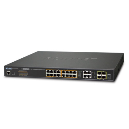 GS-4210-16P4C - Switch manageable L2, 16 ports Gigabit Ethernet PoE+ & 4 ports combo