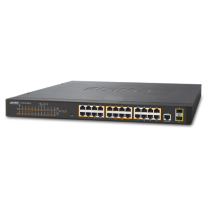 GS-4210-24P2S - Switch manageable L2, 24 ports Gigabit Ethernet PoE+ & 2 emplacements SFP