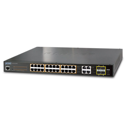 GS-4210-24PL4C - Switch manageable L2, 24 ports Gigabit Ethernet PoE+ - budget PoE 430 W - & 4 emplacements SFP