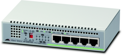 AT-GS910 5 ports - Switches Plug & Play Gigabit Ethernet 5 ports 10/100/1000Base-TX