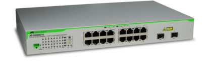 AT-GS950/16 - Switch WebSmart Gigabit Ethernet 16 ports 10/100/1000Base-TX dont 2 ports Combo RJ45/SFP