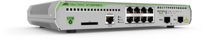 AT-GS970M/10 - Switch CentreCOM manageable niveau 3 Gigabit Ethernet 8 ports 10/100/1000Base-TX, 2 emplacements SFP