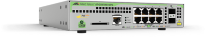 AT-GS970M/10PS - Switch CentreCOM manageable niveau 3 Gigabit Ethernet 8 ports 10/100/1000Base-TX PoE+, 2 emplacements SFP