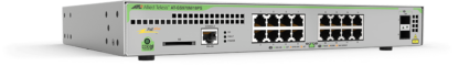 AT-GS970M/18PS - Switch CentreCOM manageable niveau 3 Gigabit Ethernet 16 ports 10/100/1000Base-TX PoE+, 2 emplacements SFP