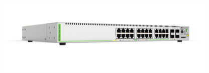 AT-GS970M/28PS - Switch CentreCOM manageable niveau 3 Gigabit Ethernet 24 ports 10/100/1000Base-TX PoE+, 4 emplacements SFP