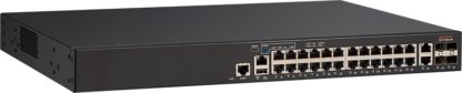 ICX7150-24 - Switch d'accès niveau 3, 24 ports Gigabit Ethernet, 2 uplinks RJ45, 4 uplinks SFP upgradables, rackable 19"