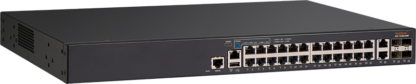 ICX7150-24P - Switch d'accès niveau 3, 24 ports Gigabit Ethernet PoE+, 2 uplinks RJ45, 4 uplinks SFP upgradables, rack 19"