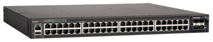 ICX7450-48-E - Switch modulaire niveau 3, 48 ports Gigabit Ethernet, 4 ports SFP+ 10G, 2 ports QSFP+ 40G, avec alimentation