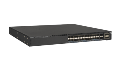 ICX7550-24F - Switch d'accès/agrégation, 24 ports SFP+ 10 Gigabit, 2 ports QSFP28 40/100G, 1 slot d'extension, sans alimentation