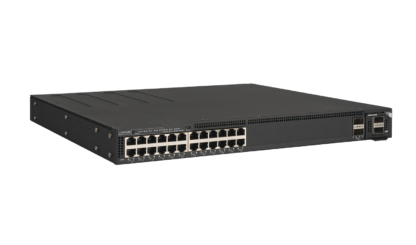 ICX7550-24P - Switch d'accès/agrégation, 24 ports Gigabit PoE+, 2 emplacements QSFP+ 40G, 1 slot d'extension, sans alimentation