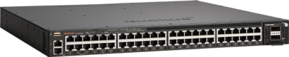 ICX7650-48P - Switch de coeur/aggrégation, 48 ports Gigabit PoE+, 4 ports QSFP+ 40G ou 2 ports QSFP28 100G, sans alimentation