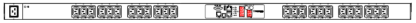 PX2-2486C - iPDU 24 prises IEC C13, prises commutées, bandeau mesuré, prise IEC C20 en entrée, Zero U vertical