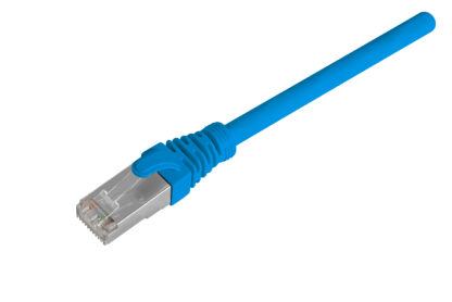 Cordon RJ45 S/FTP Cat6A LSZH bleu