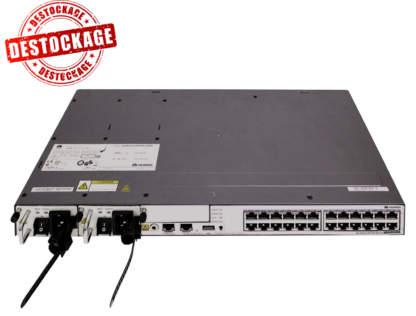 S5700-28C-HI-AC - Switch manageable et empilable niveau 3 avancé, 24 ports 10/100/1000Base-TX, 1 slot pour cartes additionnelles