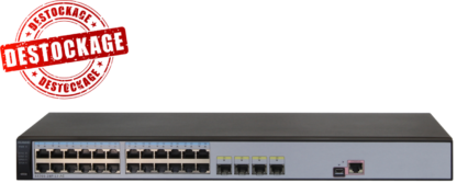 S5700-28P-LI-AC - Switch manageable et empilable niveau 3 simplifié, 24 ports 10/100/1000Base-TX & 4 emplacements SFP