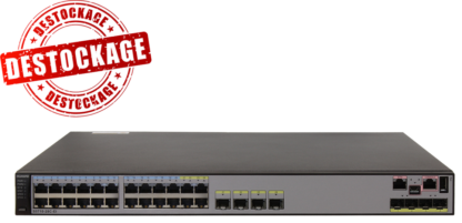 S5710-28C-EI - Switch manageable et empilable niveau 3, 24 ports 10/100/1000Base-TX dont 4 ports Combo, 4 ports SFP+ 10G