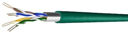 Câble multibrin F/UTP Cat5e PVC vert 4 paires