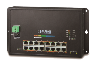 WGS-4215-16P2S - Switch industriel IP30 manageable L2, 16 ports PoE+ Gigabit Ethernet, 2 emplacements SFP, montage sur mur