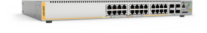 AT-X230-28GP - Switch manageable niveau 3 AlliedWare Plus Gigabit Ethernet 24 ports PoE+, 2 emplacements SFP