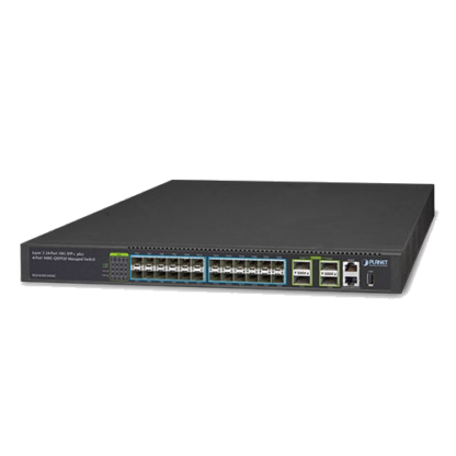 XGS-6350-24X4C - Switch manageable L3, 24 emplacements SFP+ 10G & 4 ports 40/100G QSFP28, rackable 19"